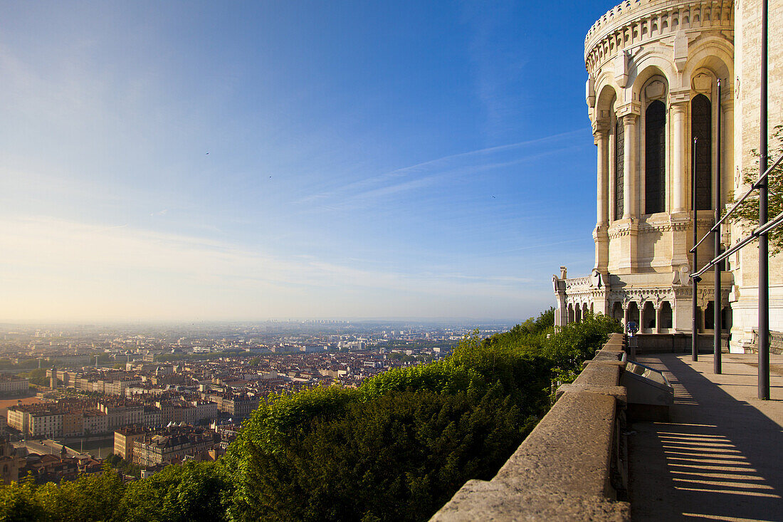 Basilica Notre-Dame de Fourvière, historic district of Vieux Lyon, UNESCO World Heritage, Lyon, France, Europe.