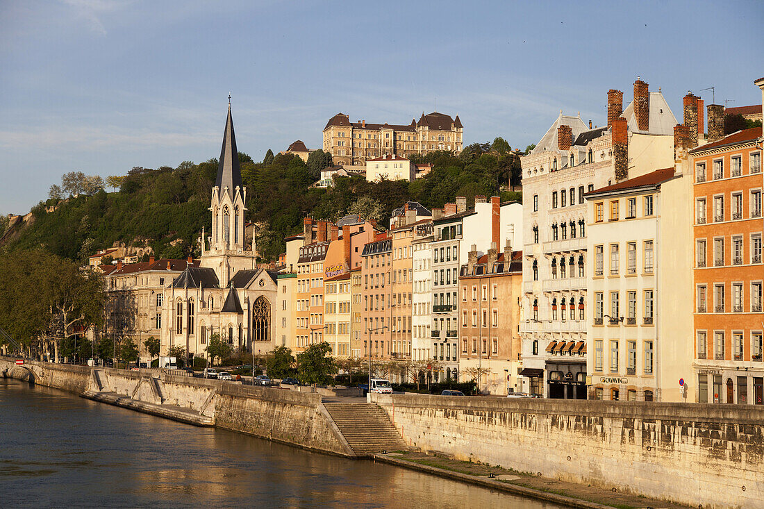 Saône, Quai Romain Rolland, Lyon, Rhône-Alpes region, department of Rhône, France, Europe