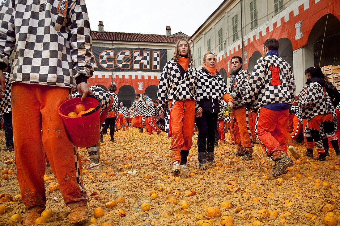 Ivrea Carnival, Italy.