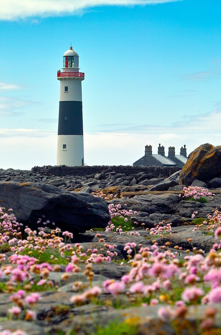 Lighthouse on Inis Oirr, Arran Islands, County Galway, Ireland