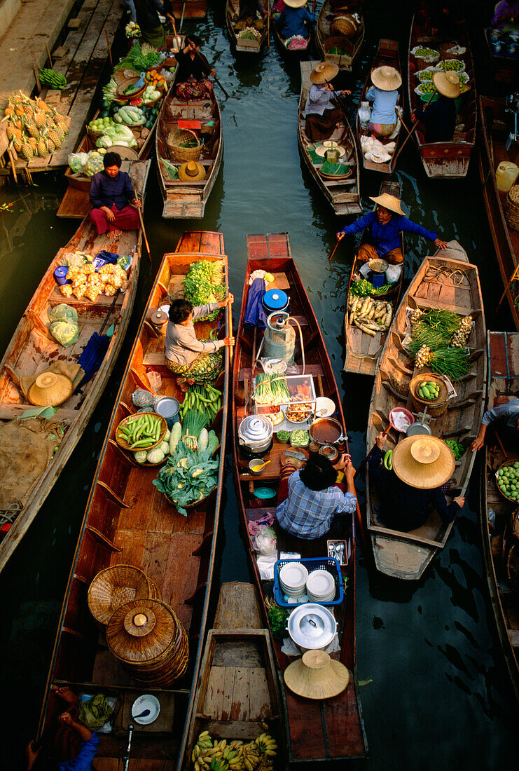Thailand, Bangkok, Damnern Saduak Floating Market