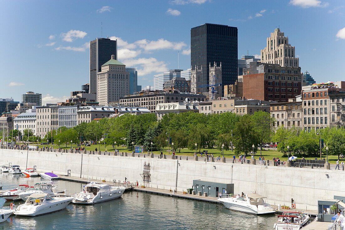 View Of Old Port And Montreal, Quebec