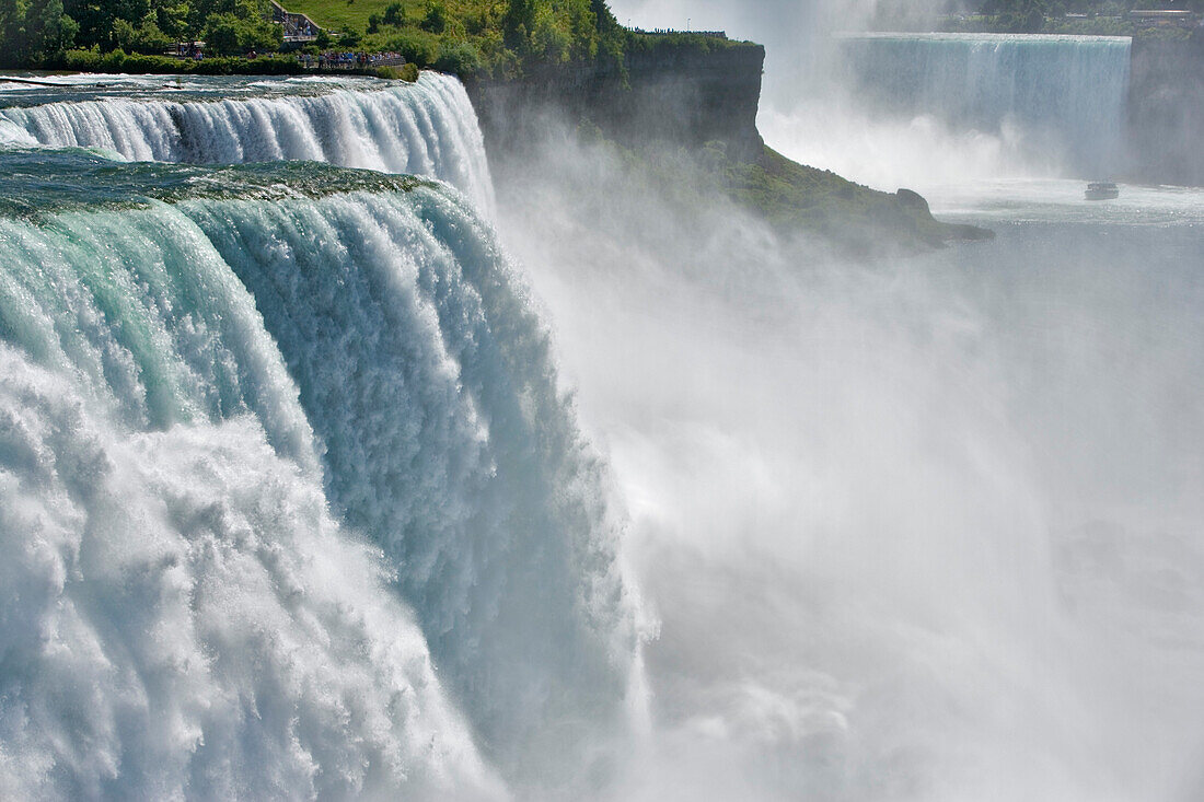 The American Falls From Prospect Point, Niagara Falls, New York, Usa