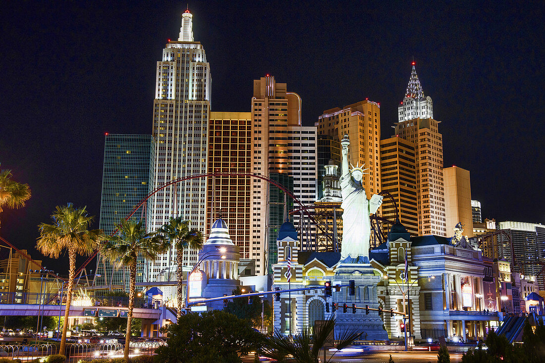 The lights of Las Vegas, Nevada.