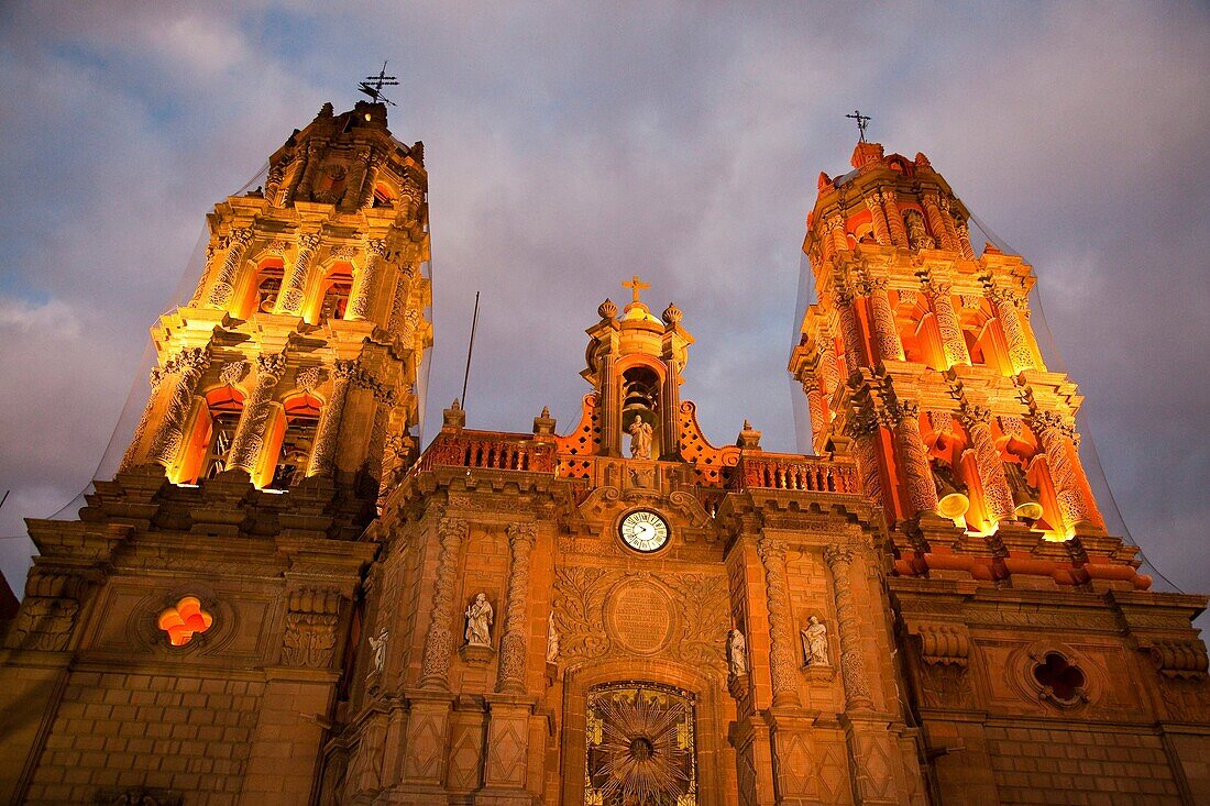 View of Metropolitan Cathedral, San Luis Potosí city, Mexico
