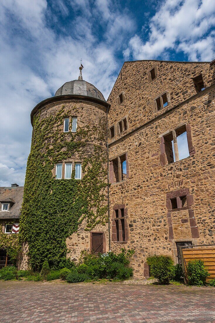 Historic Sababurg Sleeping Beauty´s Castle on the German Fairy Tale Route, Hesse, Germany, Europe