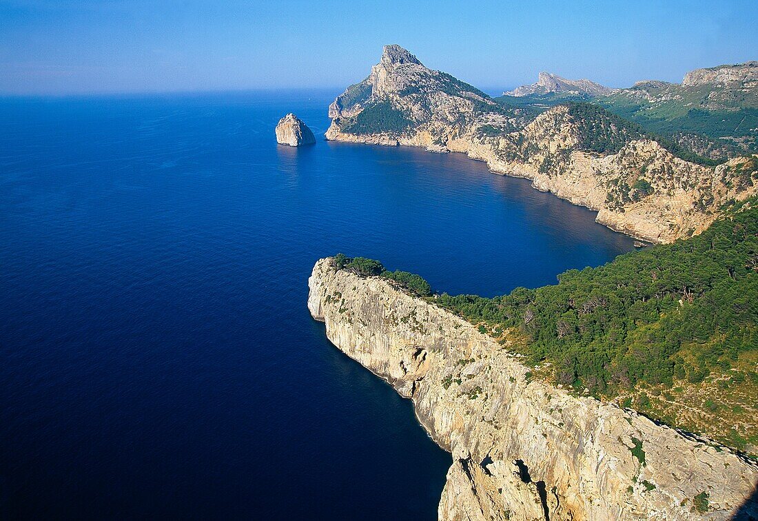 Küstenlinie. Kap Formentor, Insel Mallorca, Balearische Inseln, Spanien.