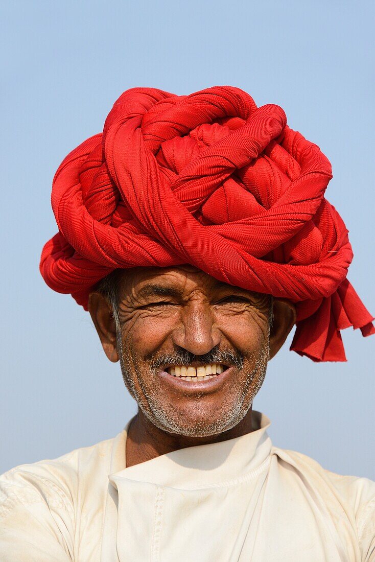 India, Rajasthan, Pushkar, Camel driver.