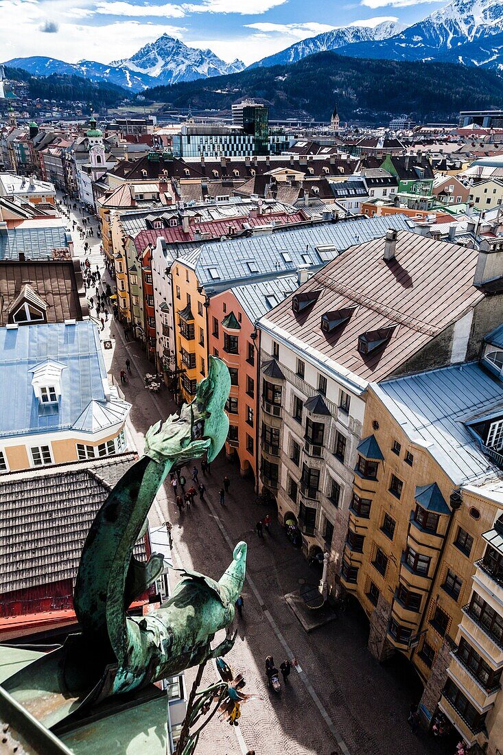 Panoramic of Innsbruck, Tyrol, Austria, Europe.