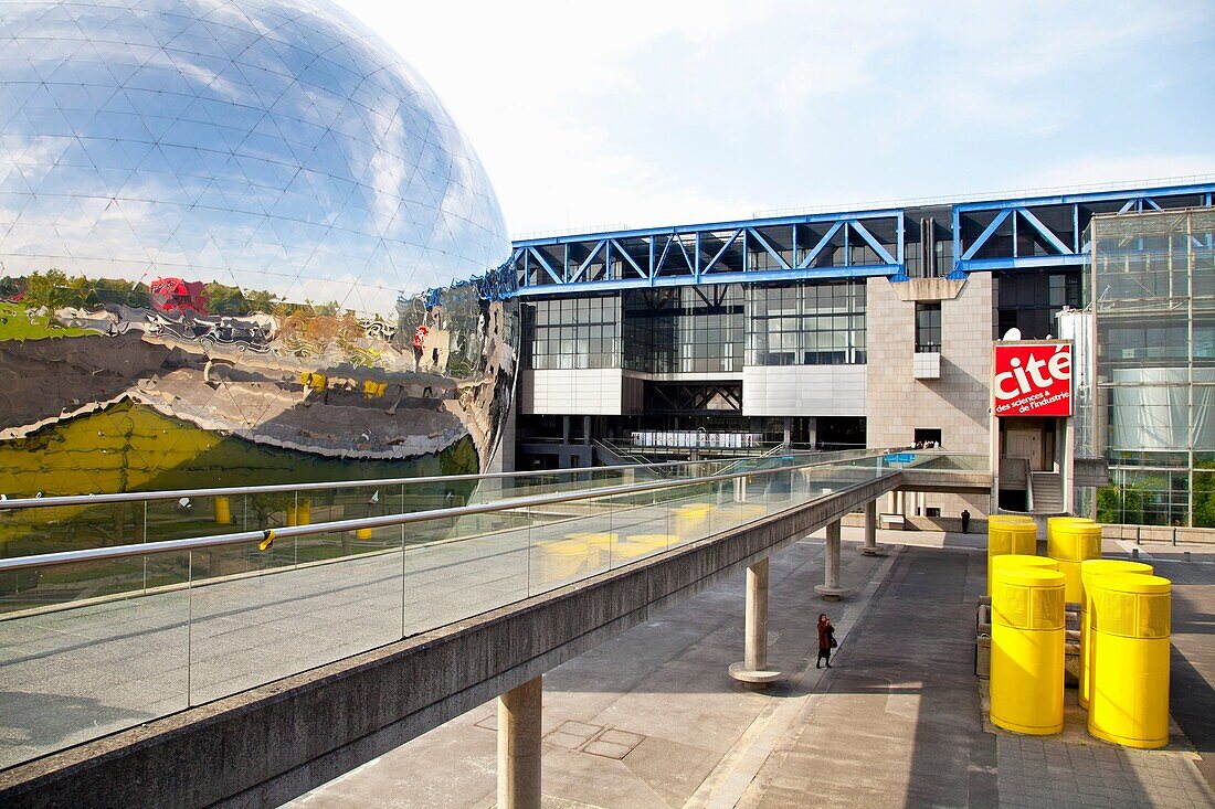 The Geode, Parc de la Villette, Paris, France, Europe.