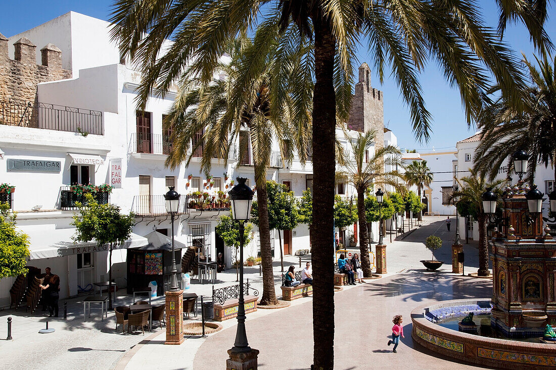 'Town Square; Veyer de la Frontera, Andalucia, Spain'