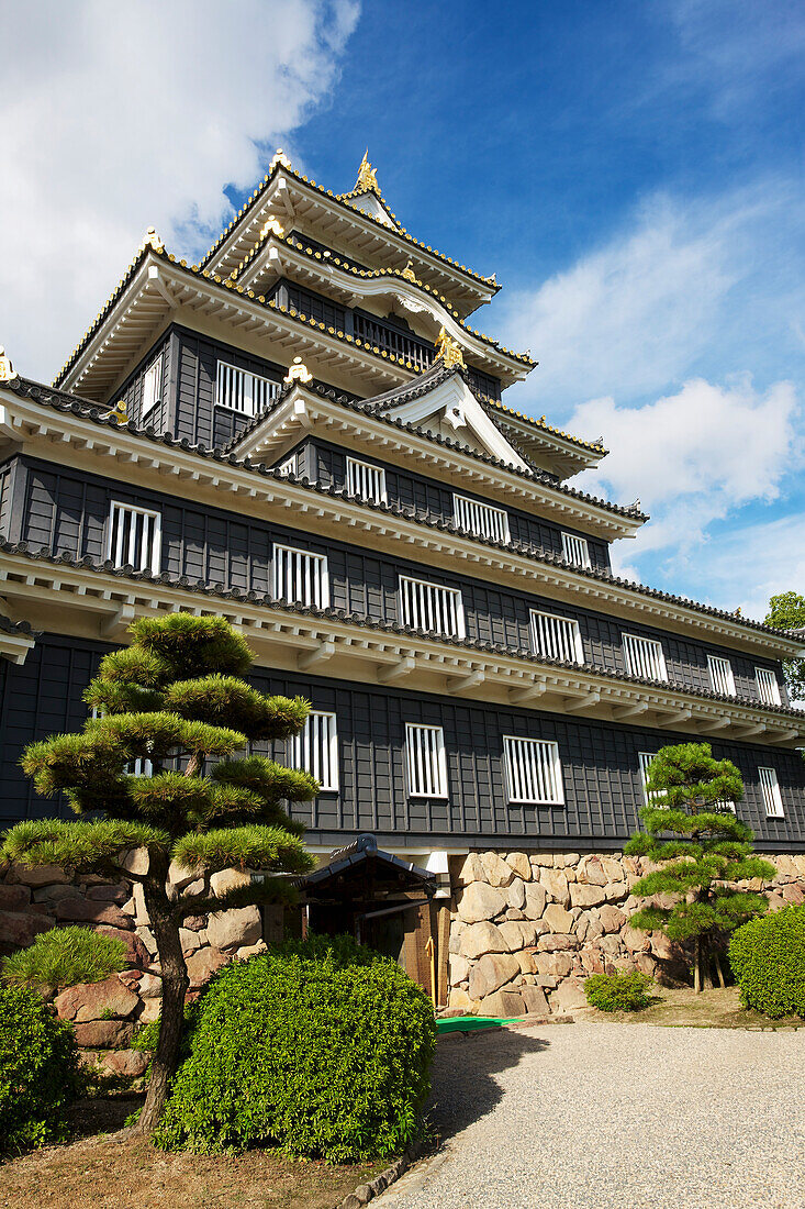 'Okayama-Jo Castle in Koraku-en Gardens; Okayama, Okayama Prefecture, Japan'