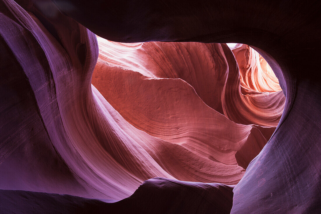 'Slot canyon formation, near Page; Arizona, United States of America'