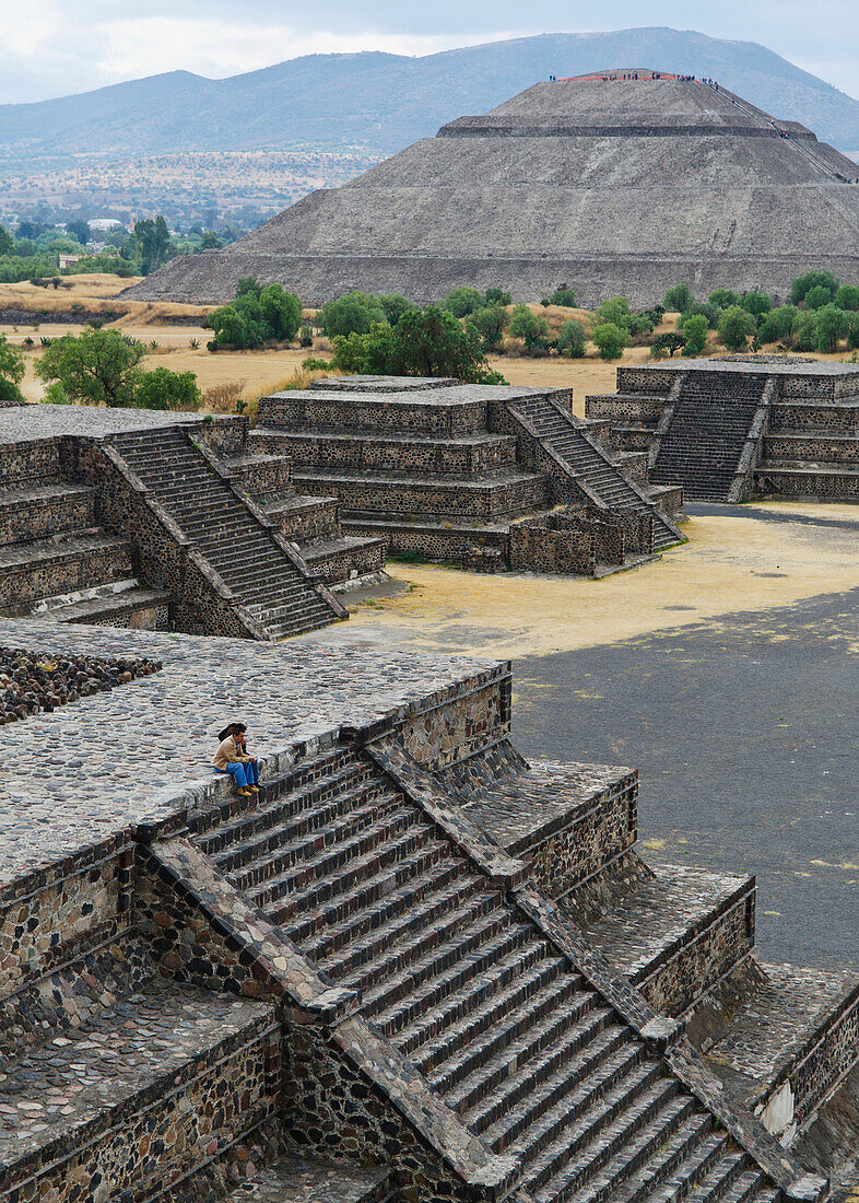 'View of the pyramid grounds at Teotihuacan; San Juan Teotihuacan, State of Mexico, Mexico'