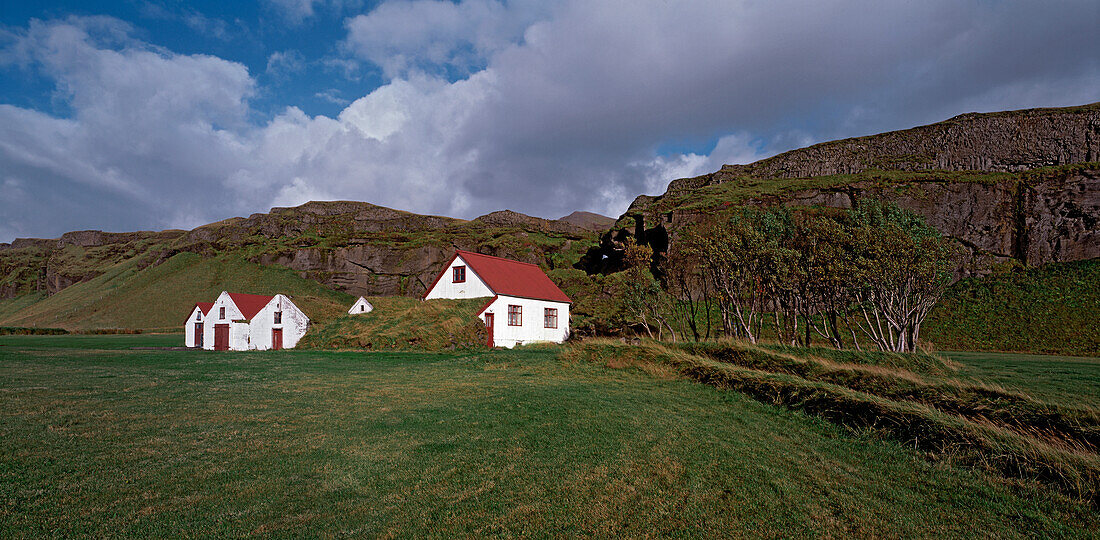 old and abonded farmhouse in the south of Iceland