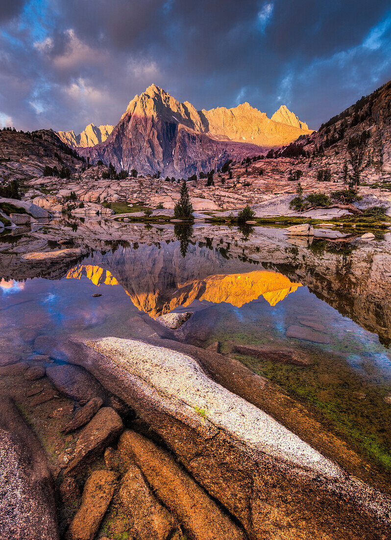 Picture Peak reflected in lake at sunrise