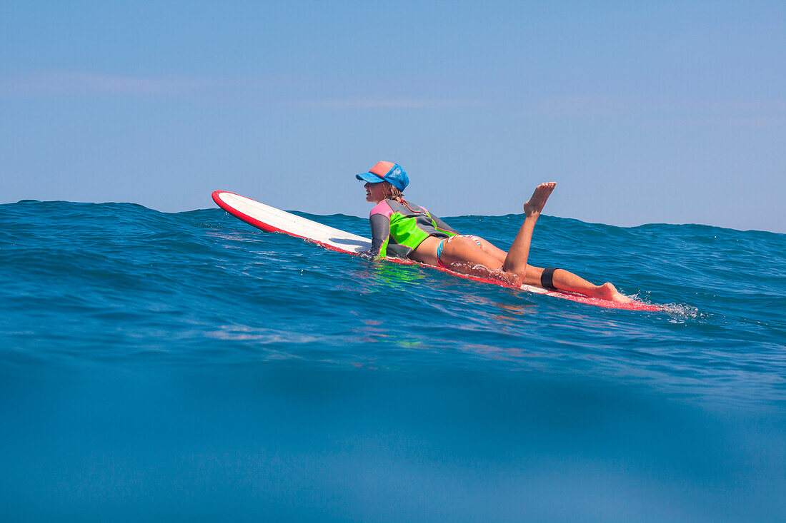 Picture of Surfer Girl in the Ocean.