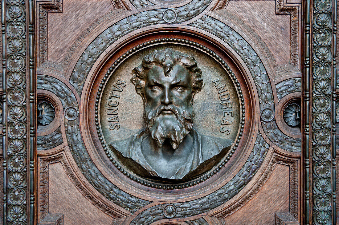 Details Of St Stephen's Basilica Or Szent István-Bazilika Facade, Budapest, Hungary