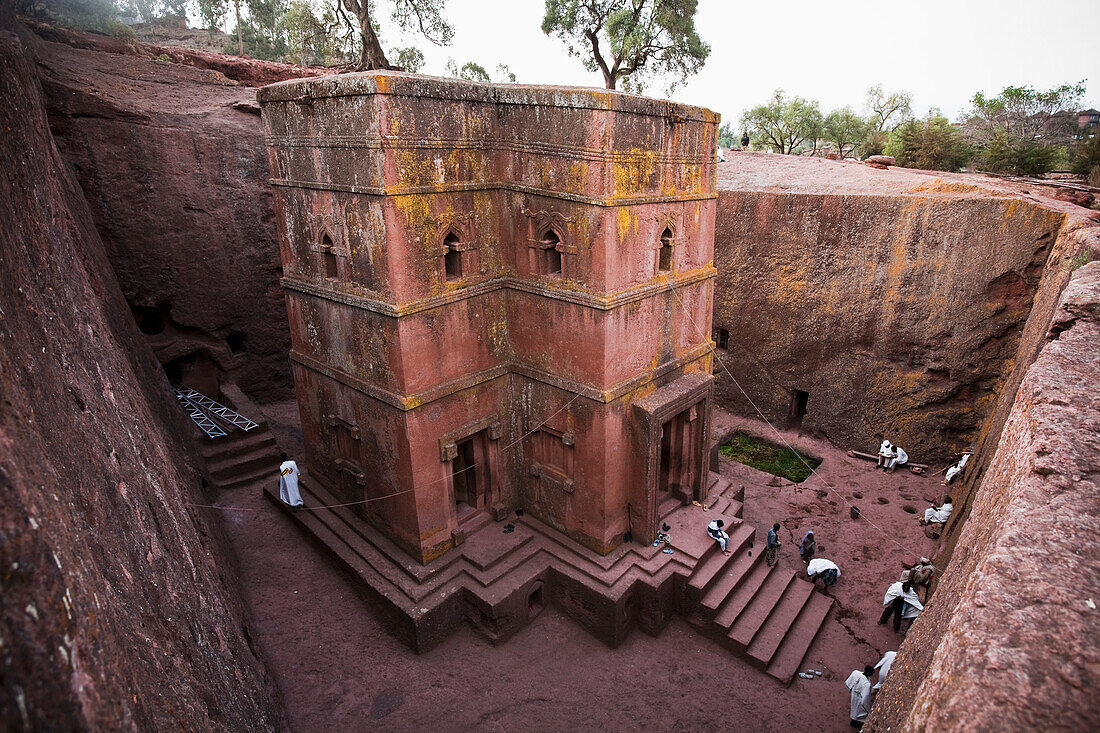 'The fantastically preserved rock hewn Church of Saint George; Lalibela, Ethiopia'