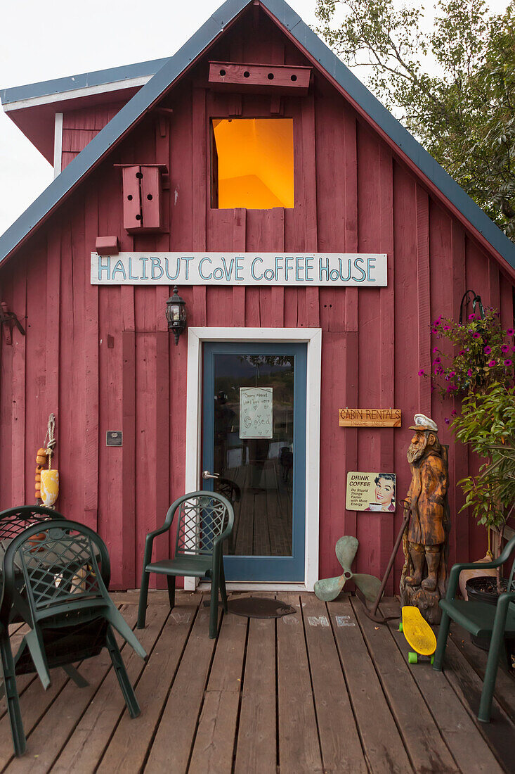 Halibut Cove Coffee House, Halibut Cove, Kachemak Bay, Southcentral Alaska.