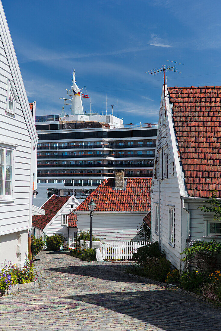 'Cruise ship in a port; Stavanger, Norway'