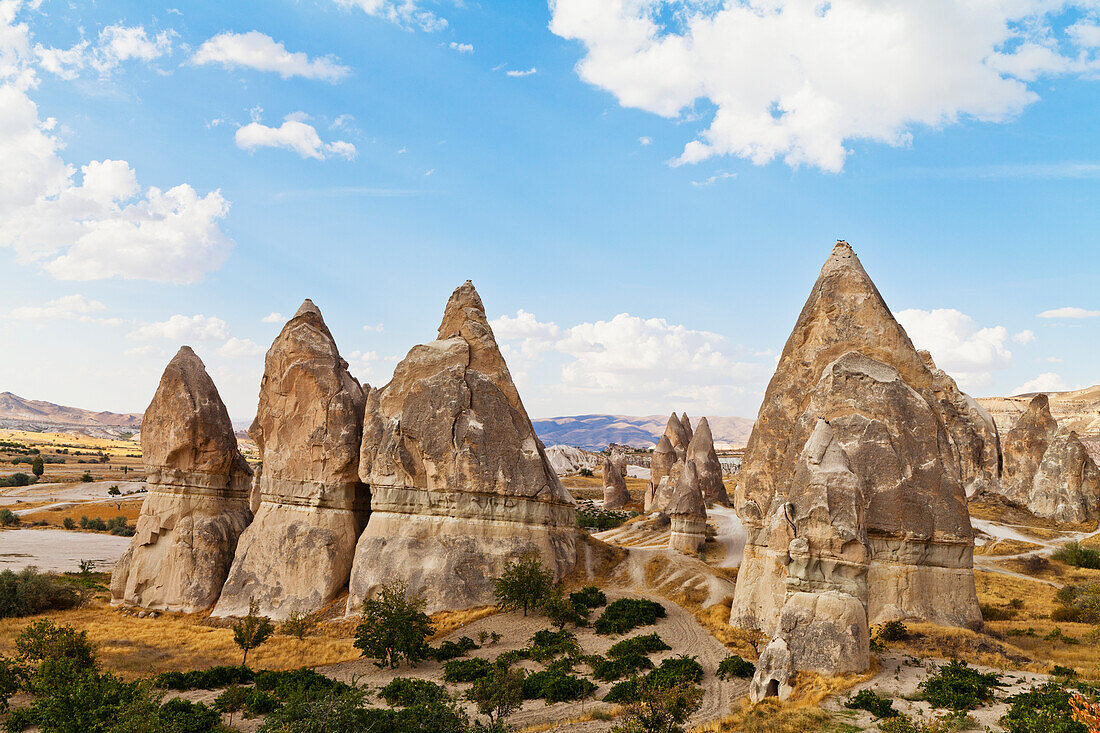 'Fairy Chimneys in Rose Valley; Cappadocia, Turkey'