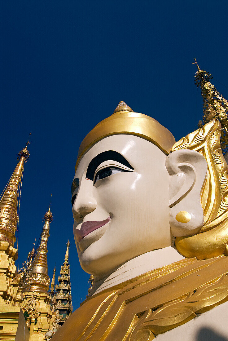 Myanmar (Burma), Yangon (Rangoon), Shwedagon Paya, a nat (or spirit) statue