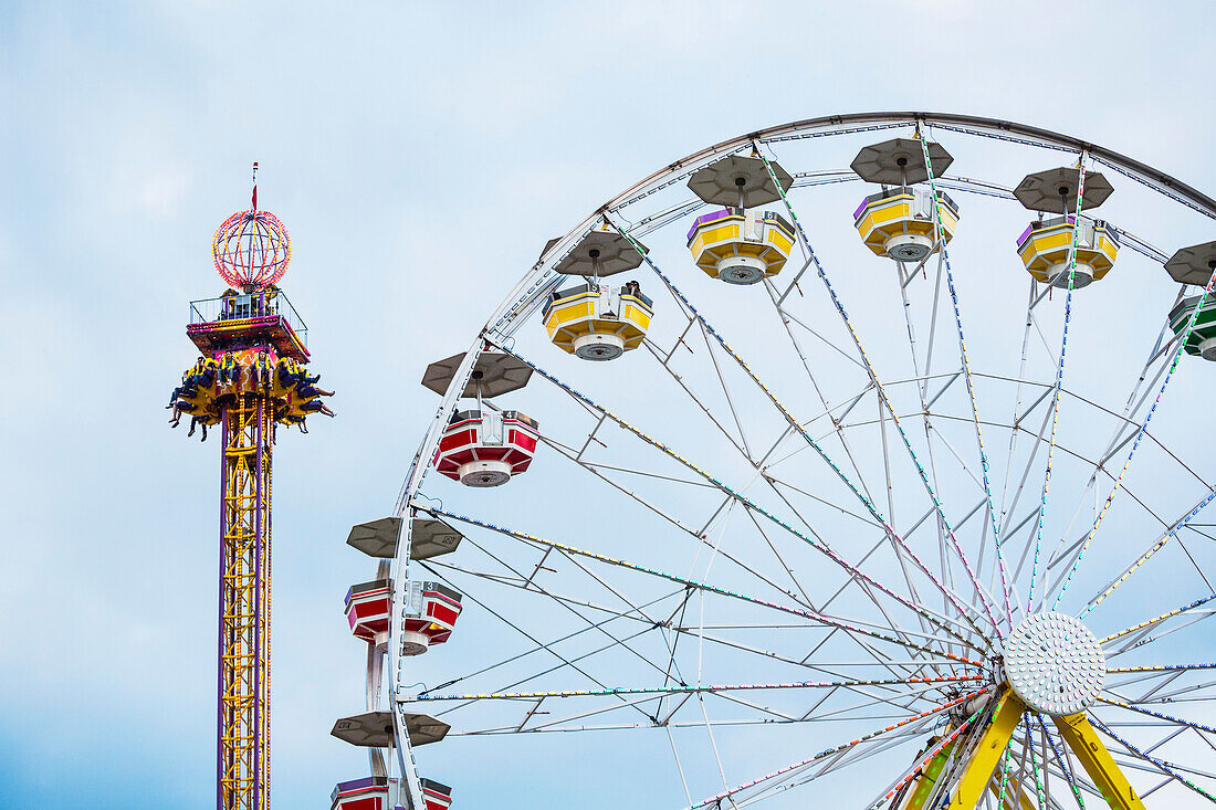 'Amusement rides at Capital Ex Fairgrounds; Edmonton, Alberta, Canada'