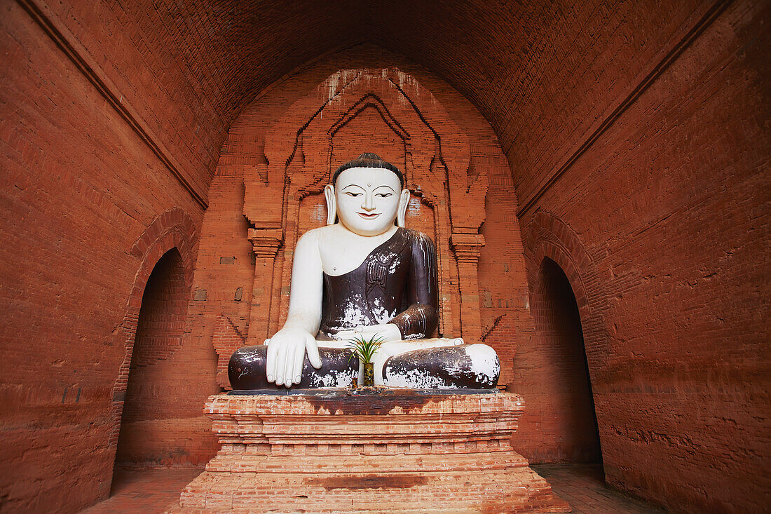 'Buddha statue at Bagan pagodas, Upper Burma; Myanmar'