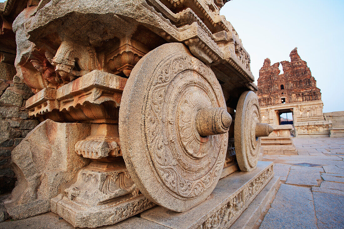 'Vijayanagara ruins, Vittala Temple; Hampi, Karnataka, India'