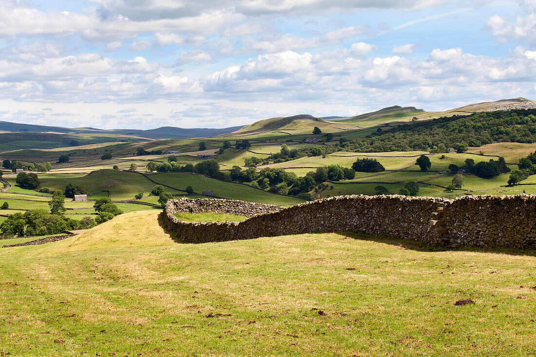 Crummack Dale from Crummack Lane near Austwick, Yorkshire Dales, Yorkshire, England, United Kingdom, Europe