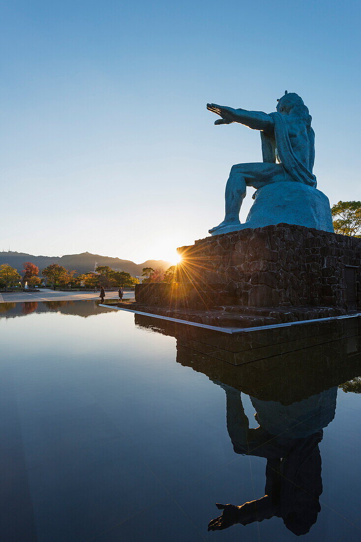 Peace Park, designed by Seibou Kitamura in memory of the 1945 atomic bomb victims, Nagasaki, Kyushu, Japan, Asia