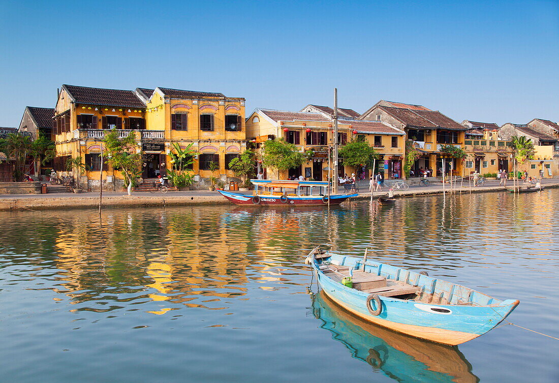 Boat on Thu Bon River, Hoi An, UNESCO World Heritage Site, Quang Nam, Vietnam, Indochina, Southeast Asia, Asia