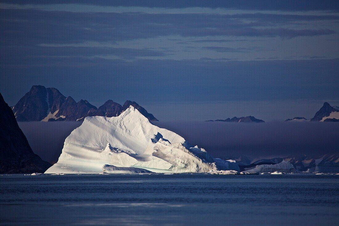 Iceberg at sunset, East Greenland, Greenland