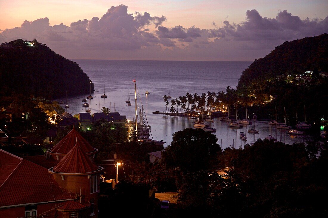 Bucht von Marigot Saint Lucia, Westindische Inseln, Inseln über dem Wind, Kleine Antillen, Karibik