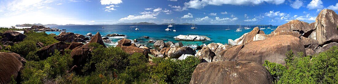 Rock formation The Baths on Virgin Gorda, British Virgin Islands, Caribbean Sea