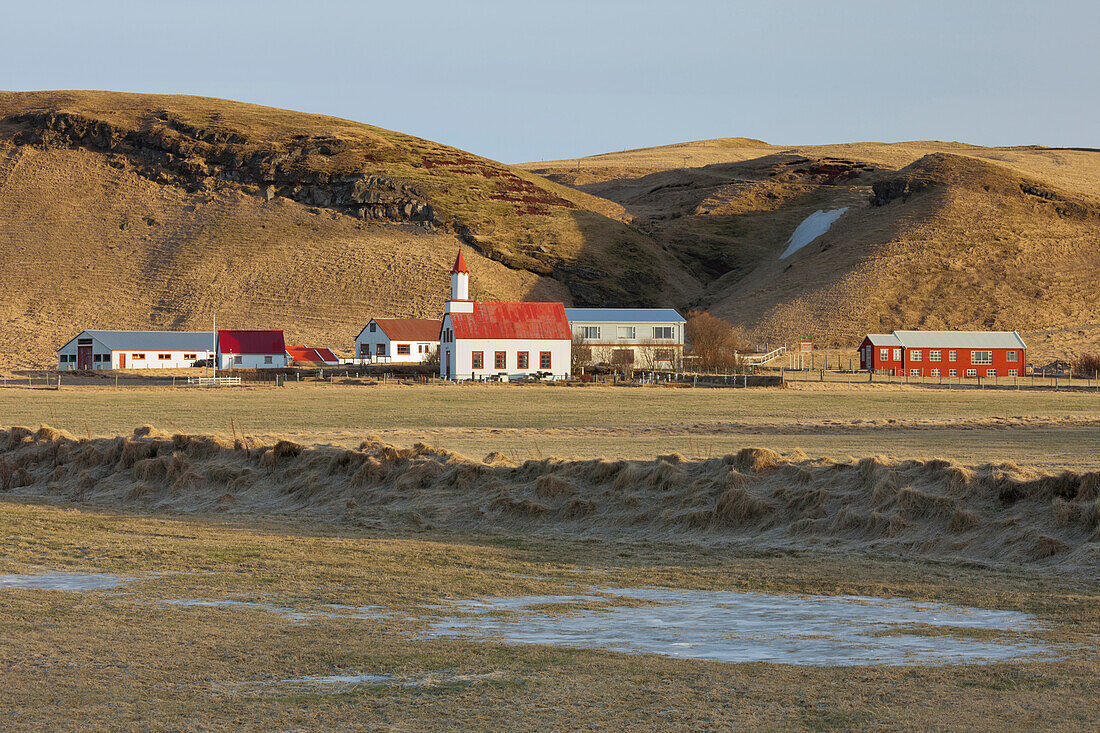 Siedling Sudur Götur, nahe Vik, Südisland, Island