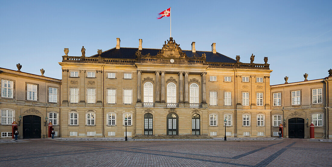 Amalienborg castle, Copenhagen, Denmark