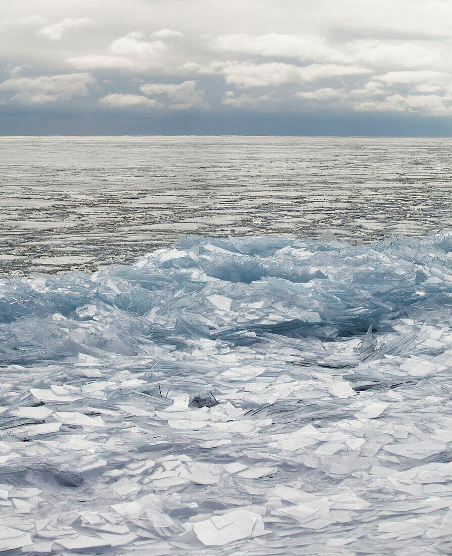 'Ice on Lake Superior; Grand Portage, Minnesota, United States of America'