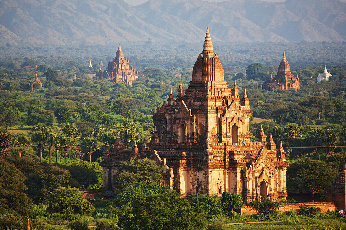 'Buddhist temples; Bagan, Mandalay Region, Burma'