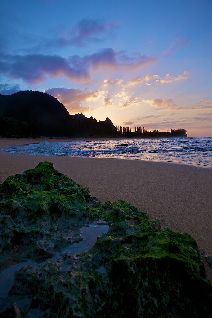 'Sunrise at Tunnels Beach; Kauai, Hawaii, United States of America'