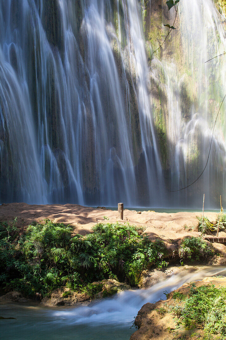 El Limon Waterfall, Eastern Peninsula de Samana, Dominican Republic, West Indies, Caribbean, Central America