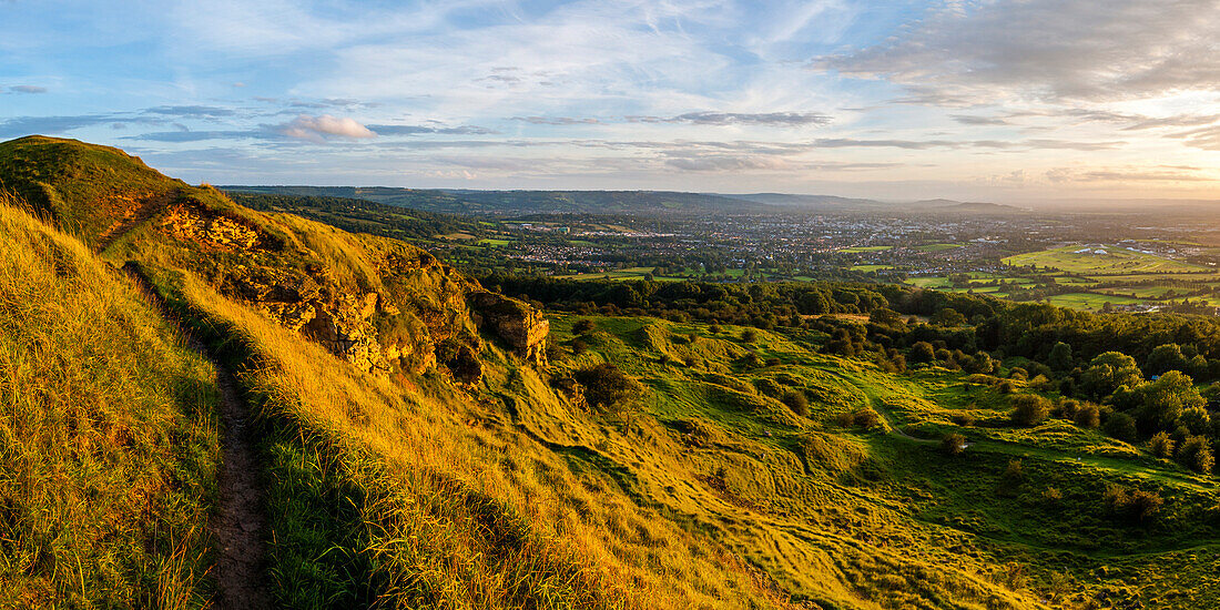 Cleve Hill, part of the Cotswold Hill, Cheltenham, The Cotswolds, Gloucestershire, England, United Kingdom, Europe