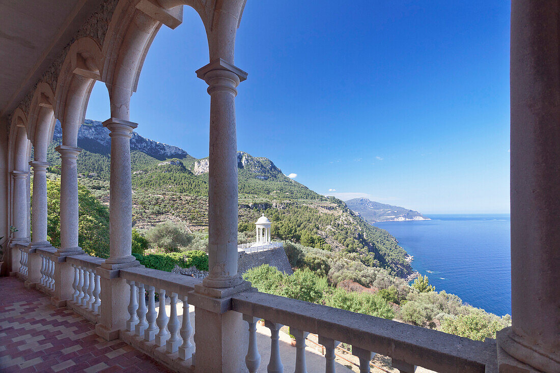 Former Ludwig Salvator estate Son Marroig, Deia, Sierra de Tramuntana, Majorca (Mallorca), Balearic Islands, Spain, Mediterranean, Europe