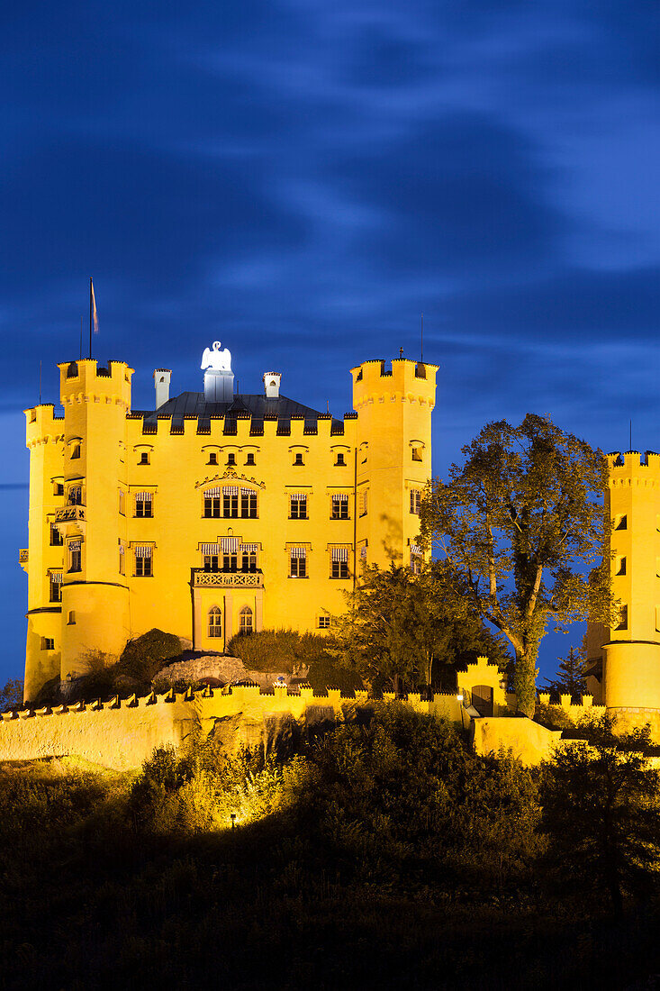 Schloss Hohenschwangau, Füssen, Allgäu, Oberbayern, Bayern, Deutschland