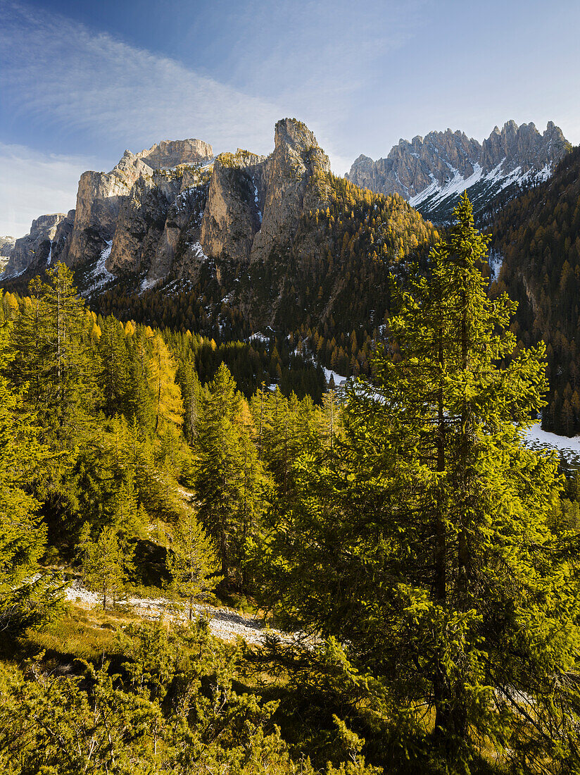 Punto dal Fier, Piezes da Cier, Valunga, Langental, Südtirol, Alto Adige, Dolomiten, Italien