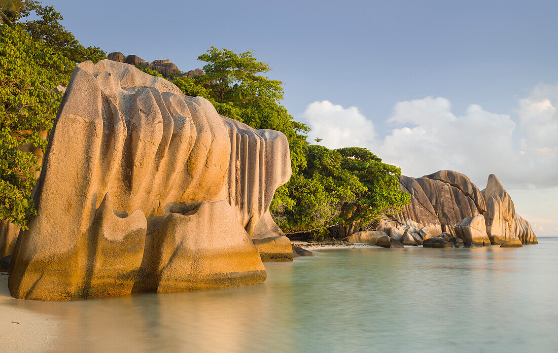 Granite rocks on Anse Source d'Argent, La Digue Island, Seychelles