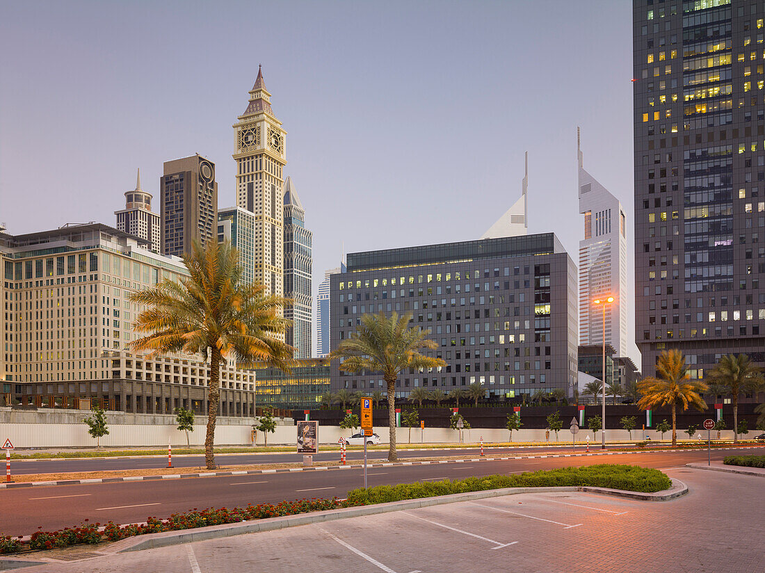 Al Sa’ada Street and Emirates Towers, … – License image – 70525996 ...