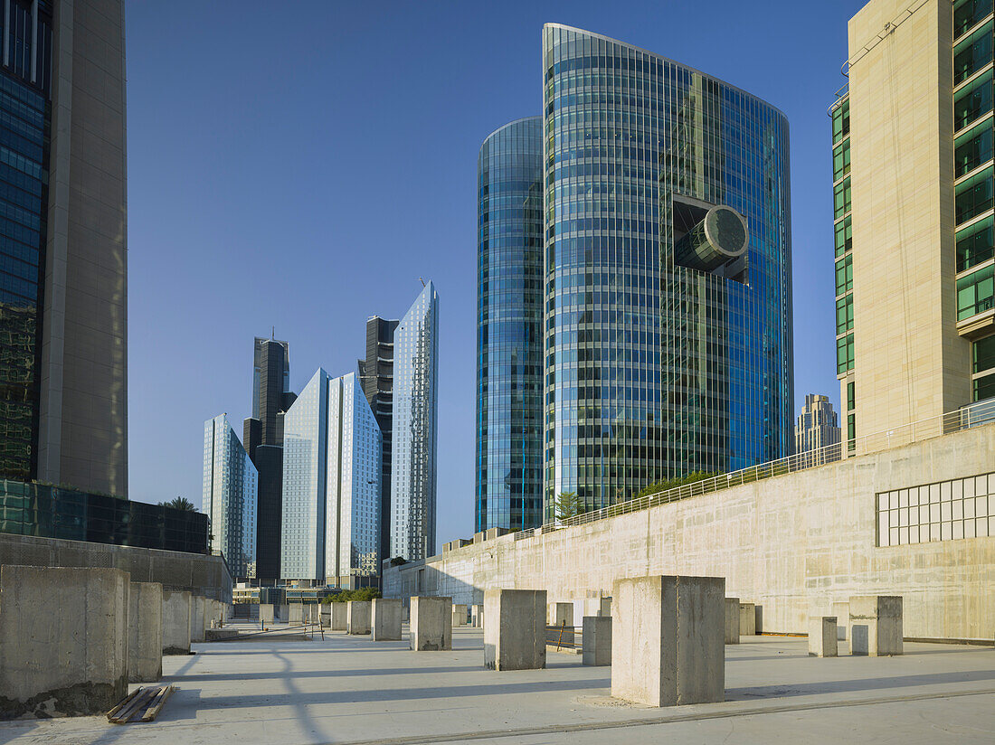 Hochhäuser an der Sheikh Zayed Road, Dubai, Vereinigte Arabische Emirate