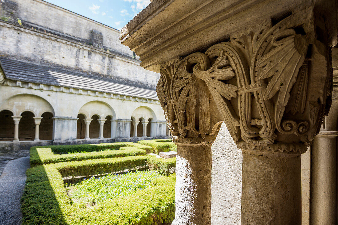 Kreuzgang, Kathedrale, Vaison-la-Romaine, Département Vaucluse, Provence-Alpes-Côte d´Azur, Provence, Frankreich
